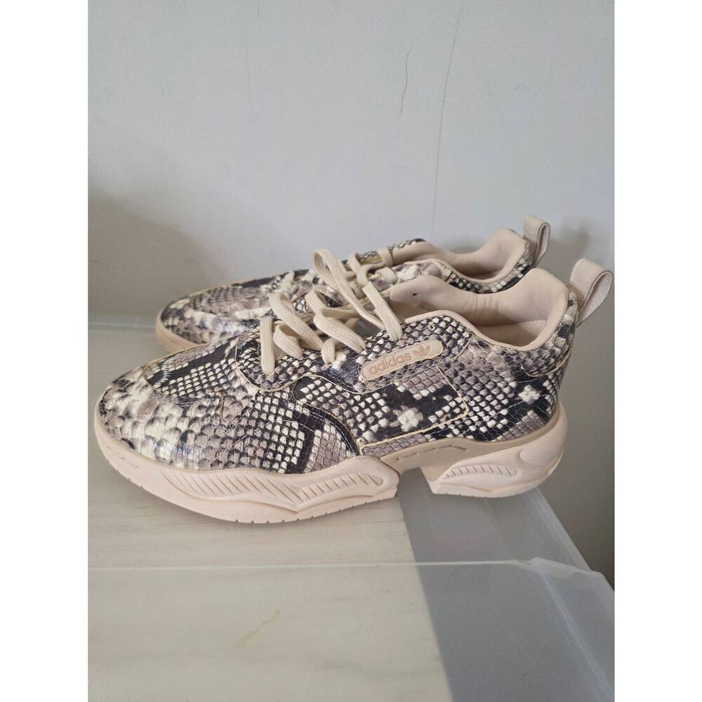 Adidas Supercourt RX Men Sneakers US Size 9 UK 8.5  Tan Cream Sneak Skin NWOB